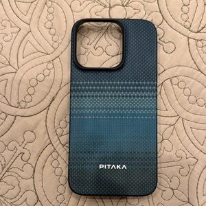 Blue and Black Phone Case